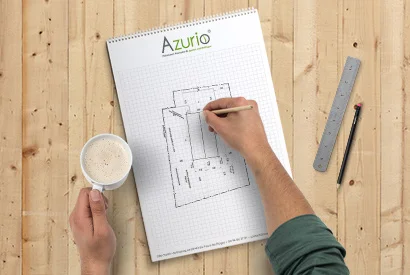 Mesure de terrain sur plan quadrillé